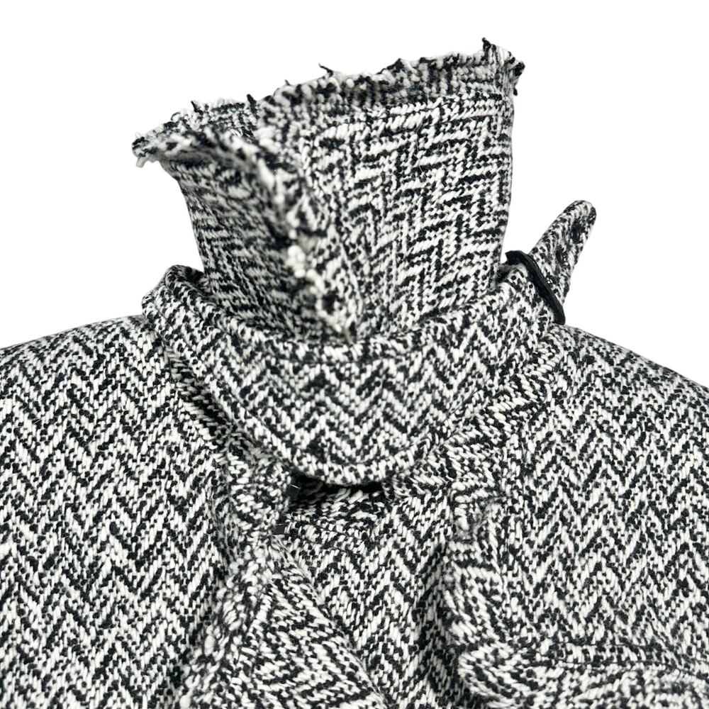 Banana Republic | Women | Vtg Tweed Herringbone Wool Blend Trench Coat | Small - Picture 13 of 16